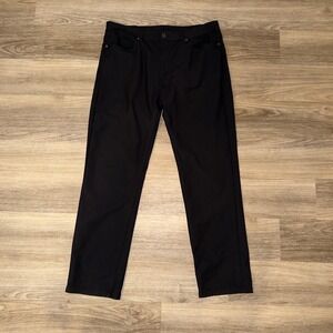 Levi's 511 Slim Tech Pants Black 36x32 Stretch Knit Mid Rise Mens Casual